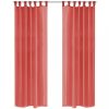 Függönyök és sötétítőfüggönyök, vidaXL 2 db piros voile függöny 140 x 175 cm