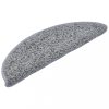 Lépcsőszőnyeg, vidaXL 15 db szürke lépcsőszőnyeg 56 x 17 x 3 cm