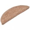 Lépcsőszőnyeg, vidaXL 15 db bézs lépcsőszőnyeg 56 x 17 x 3 cm