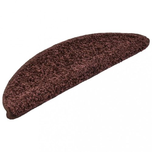 Lépcsőszőnyeg, vidaXL 15 db barna lépcsőszőnyeg 56 x 17 x 3 cm