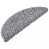 Lépcsőszőnyeg, vidaXL 15 db szürke lépcsőszőnyeg 65 x 21 x 4 cm