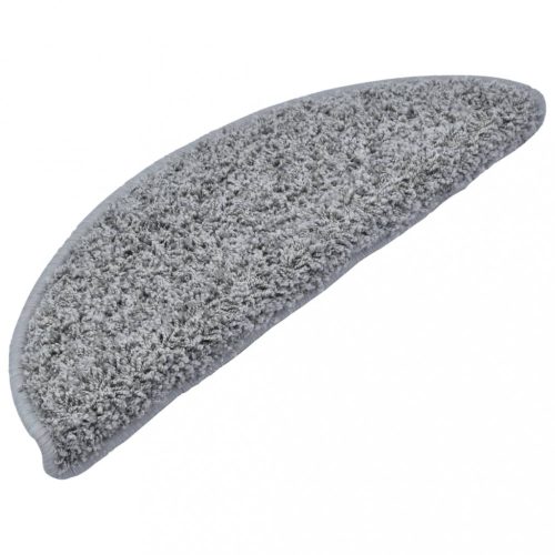 Lépcsőszőnyeg, vidaXL 15 db szürke lépcsőszőnyeg 65 x 21 x 4 cm