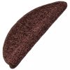 Lépcsőszőnyeg, vidaXL 15 db barna lépcsőszőnyeg 65 x 21 x 4 cm