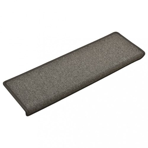 Lépcsőszőnyeg, vidaXL 15 db sötétszürke lépcsőszőnyeg 65x21x4 cm