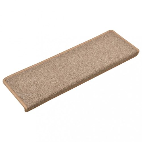 Lépcsőszőnyeg, vidaXL 15 db világosszürke lépcsőszőnyeg 65x21x4 cm