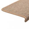 Lépcsőszőnyeg, vidaXL 15 db világosszürke lépcsőszőnyeg 65x21x4 cm