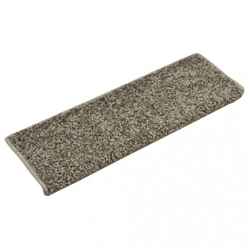 Lépcsőszőnyeg, vidaXL 15 db szürke lépcsőszőnyeg 65x21x4 cm