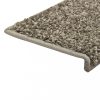 Lépcsőszőnyeg, vidaXL 15 db szürke lépcsőszőnyeg 65x21x4 cm