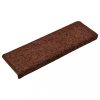 Lépcsőszőnyeg, vidaXL 15 db barna lépcsőszőnyeg 65x21x4 cm