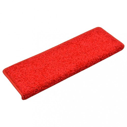 Lépcsőszőnyeg, vidaXL 15 db piros lépcsőszőnyeg 65x21x4 cm