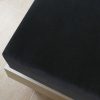 Lepedők, vidaXL 2 db fekete pamutdzsörzé gumis lepedő 90 x 200 cm