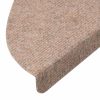 Lépcsőszőnyeg, vidaXL 15 db bézs öntapadó lépcsőszőnyeg 56x17x3 cm