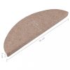 Lépcsőszőnyeg, vidaXL 15 db bézs öntapadó lépcsőszőnyeg 56x17x3 cm