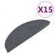 Lépcsőszőnyeg, vidaXL 15 db szürke öntapadó lépcsőszőnyeg 65x22,5x3,5 cm