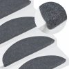 Lépcsőszőnyeg, vidaXL 15 db szürke öntapadó lépcsőszőnyeg 65x22,5x3,5 cm