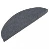 Lépcsőszőnyeg, vidaXL 15 db szürke öntapadó lépcsőszőnyeg 65x22,5x3,5 cm