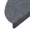 Lépcsőszőnyeg, vidaXL 15 db szürke öntapadó lépcsőszőnyeg 65x22,5x3,5 cm