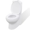 WC-k, vidaXL fehér kerámia fürdőszobai sarok WC
