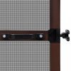 Bejárati ajtók, vidaXL barna zsanéros ajtó szúnyogháló 100 x 215 cm