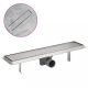 Lefolyók, vidaXL 530x140 mm rozsdamentes acél lineáris zuhany csatorna