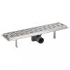 Lefolyók, vidaXL lineáris rozsdamentes acél zuhany lefolyóvezeték 530 x 140 mm