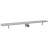 Lefolyók, vidaXL hullámos rozsdamentes acél zuhany lefolyóvezeték 1030 x 140 mm