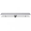 Lefolyók, vidaXL pöttyös rozsdamentes acél zuhany lefolyóvezeték 830 x 140 mm