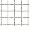 Kerítéspanelek, vidaXL krimpelt rozsdamentes acél kerti drótkerítés 100x85cm 11x11x2mm