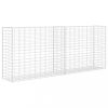 Kerítéspanelek, vidaXL horganyzott acél gabion kosár 85 x 30 x 200 cm
