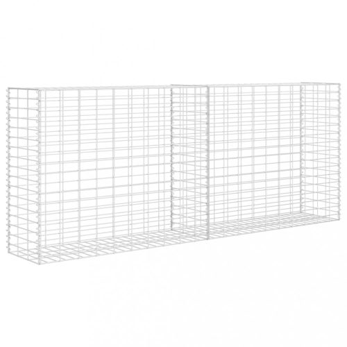 Kerítéspanelek, vidaXL horganyzott acél gabion kosár 85 x 30 x 200 cm