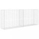 Kerítéspanelek, vidaXL horganyzott acél gabion kosár 85 x 30 x 200 cm
