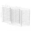 Kerítéspanelek, vidaXL horganyzott acél gabion kosár 120 x 30 x 100 cm