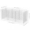 Virágcserepek és kaspók, vidaXL acél gabion magaságyás 270 x 90 x 100 cm