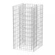 Virágcserepek és kaspók, vidaXL acél gabion magaságyás 50 x 50 x 100 cm