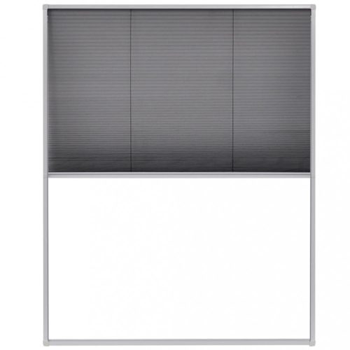 Ablak szúnyoghálók, vidaXL pliszé ablak szúnyogháló alumíniumból 80 x 100 cm