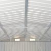 Fészerek, vidaXL szürke fém kerti fészer 257 x 489 x 181 cm