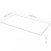 Művészeti kézügyességi anyagok, vidaXL 10 db téglalap alakú MDF-lap 120x60 cm 2,5 mm