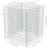Virágcserepek és kaspók, vidaXL horganyzott acél gabion magaságyás 90 x 90 x 100 cm