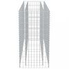Virágcserepek és kaspók, vidaXL horganyzott acél gabion magaságyás 180 x 50 x 100 cm