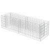 Virágcserepek és kaspók, vidaXL horganyzott acél gabion magaságyás 180 x 50 x 50 cm