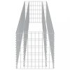 Virágcserepek és kaspók, vidaXL horganyzott acél gabion magaságyás 360 x 50 x 50 cm