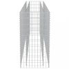 Virágcserepek és kaspók, vidaXL horganyzott acél gabion magaságyás 270 x 50 x 100 cm