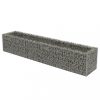 Virágcserepek és kaspók, vidaXL horganyzott acél gabion magaságyás 270 x 50 x 50 cm
