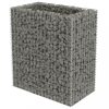 Virágcserepek és kaspók, vidaXL horganyzott acél gabion magaságyás 90 x 50 x 100 cm