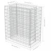 Virágcserepek és kaspók, vidaXL horganyzott acél gabion magaságyás 90 x 50 x 100 cm