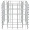 Virágcserepek és kaspók, vidaXL horganyzott acél gabion magaságyás 50 x 50 x 50 cm