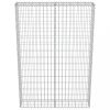 Kerítéspanelek, vidaXL horganyzott acél gabion fal fedéllel 100 x 20 x 150 cm