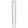 Kerítéspanelek, vidaXL horganyzott acél gabion fal fedéllel 100 x 20 x 150 cm