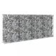 Kerítéspanelek, vidaXL horganyzott acél gabion fal fedéllel 200 x 20 x 85 cm