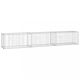 Kerítéspanelek, vidaXL horganyzott acél gabion fal fedéllel 300 x 50 x 50 cm